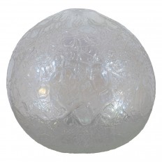 Textured iridescent Murano glass vase